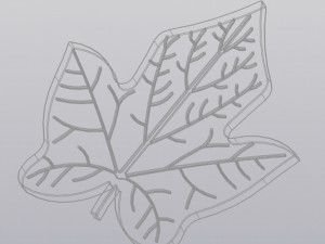 Cup coaster Ivy leaf Modelo de impresión 3D
