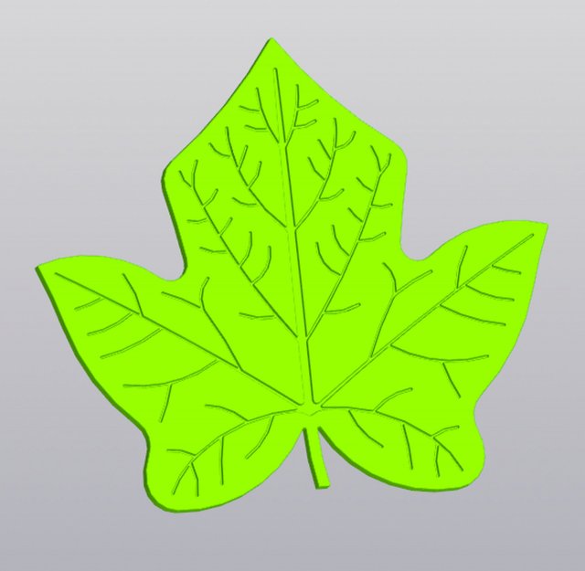 Cup coaster Ivy leaf Modelo de impresión 3D .c4d .max .obj .3ds .fbx .stl .blend 