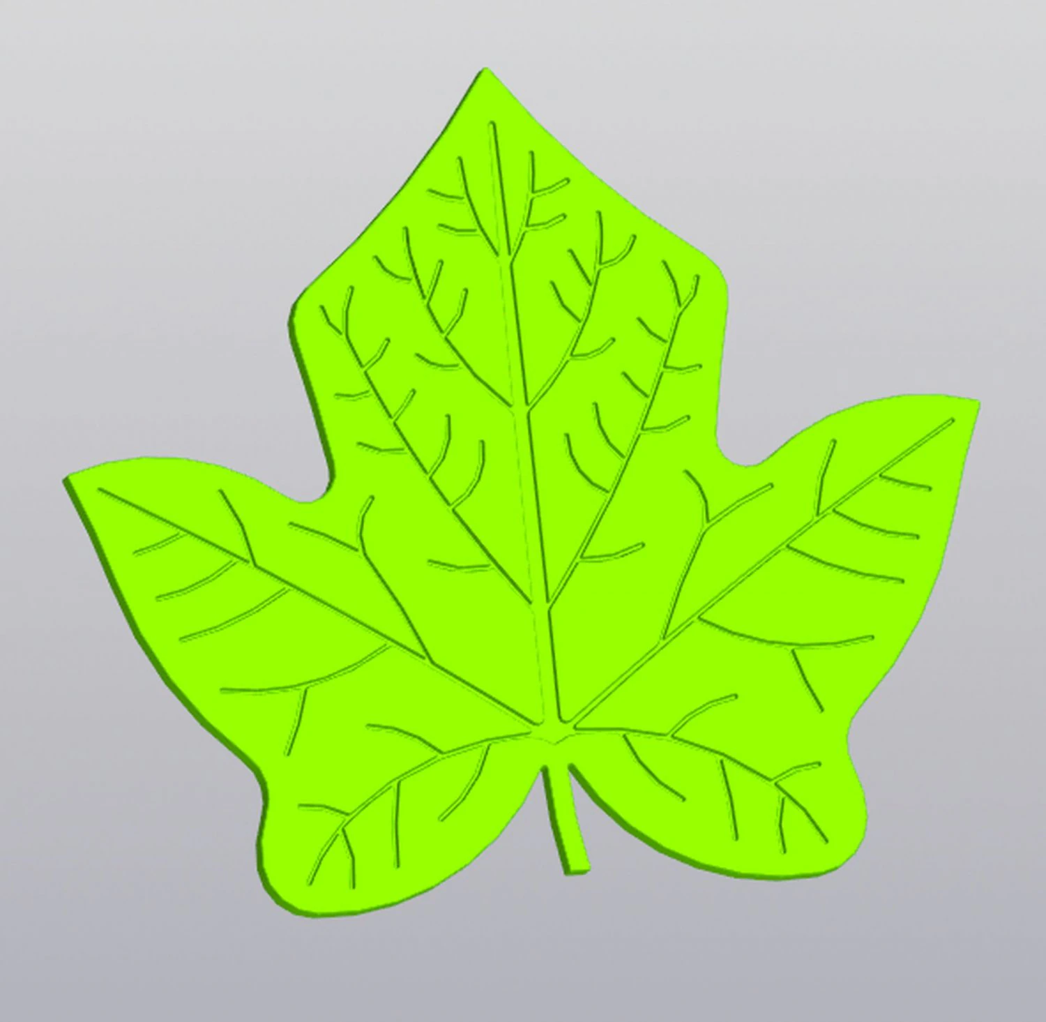 Cup coaster Ivy leaf 3D Print Model .c4d .max .obj .3ds .fbx .stl .blend