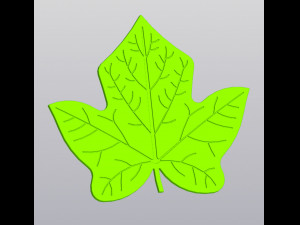 Cup coaster Ivy leaf Modelo de impresión 3D
