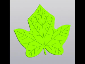 Base para copos Ivy leaf Modelo de Impressão 3D