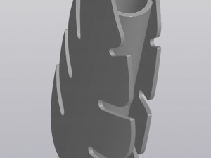 Vase Philodendron leaf 3D प्रिंट मॉडल