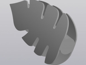 Vase Philodendron leaf 3D प्रिंट मॉडल