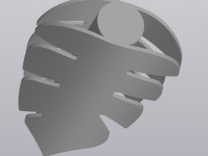 Vase Philodendron leaf 3D प्रिंट मॉडल
