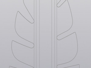 Vase Philodendron leaf 3D प्रिंट मॉडल
