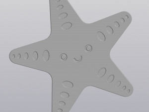 Cup coaster Starfish Modelo de Impressão 3D