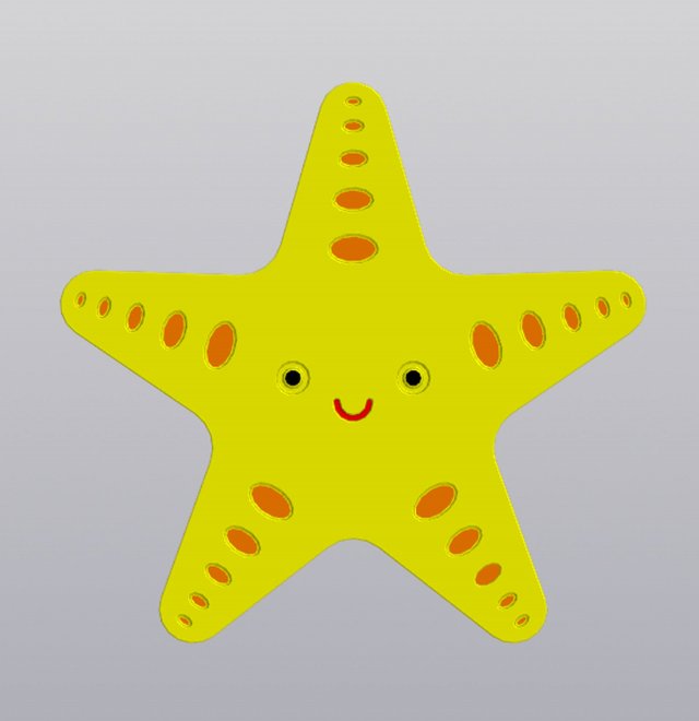 Cup coaster Starfish Modelo de Impressão 3D .c4d .max .obj .3ds .fbx .stl .blend 