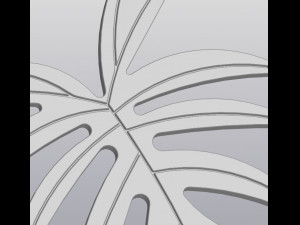 Cup coaster Philodendron leaf Modelo de impresión 3D