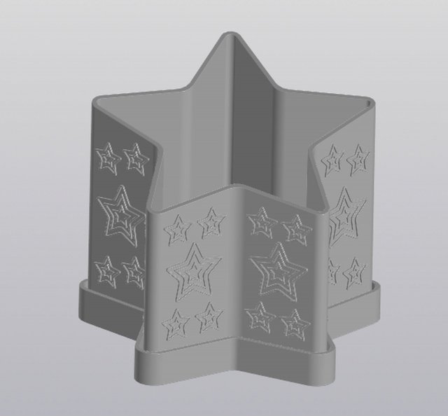 Sloped star Planter Modelo de impresión 3D .c4d .max .obj .3ds .fbx .stl .blend 