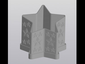 Sloped star Planter Modelo de impresión 3D