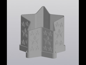 Sloped star Planter Modelo de impresión 3D