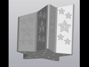 Sloped star Planter Modelo de impresión 3D