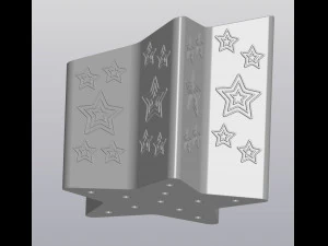 Sloped star Planter 3D Print Model