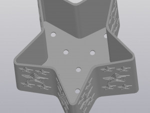 Sloped star Planter Modelo de impresión 3D