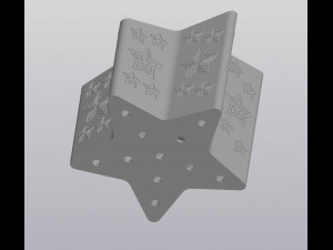 Sloped star Planter Modelo de impresión 3D