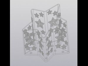 Sloped star Planter Modelo de impresión 3D