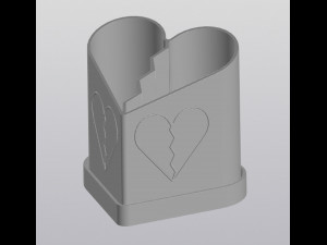Broken heart Planter 3Dプリントモデル