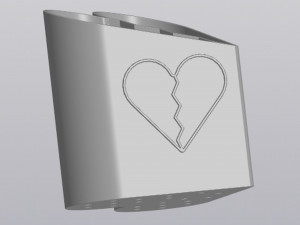 Broken heart Planter 3D Print Model