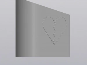 Broken heart Planter 3D Print Model