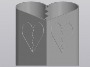 Broken heart Planter 3D Print Model