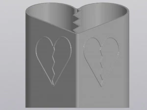 Broken heart Planter 3D Print Model