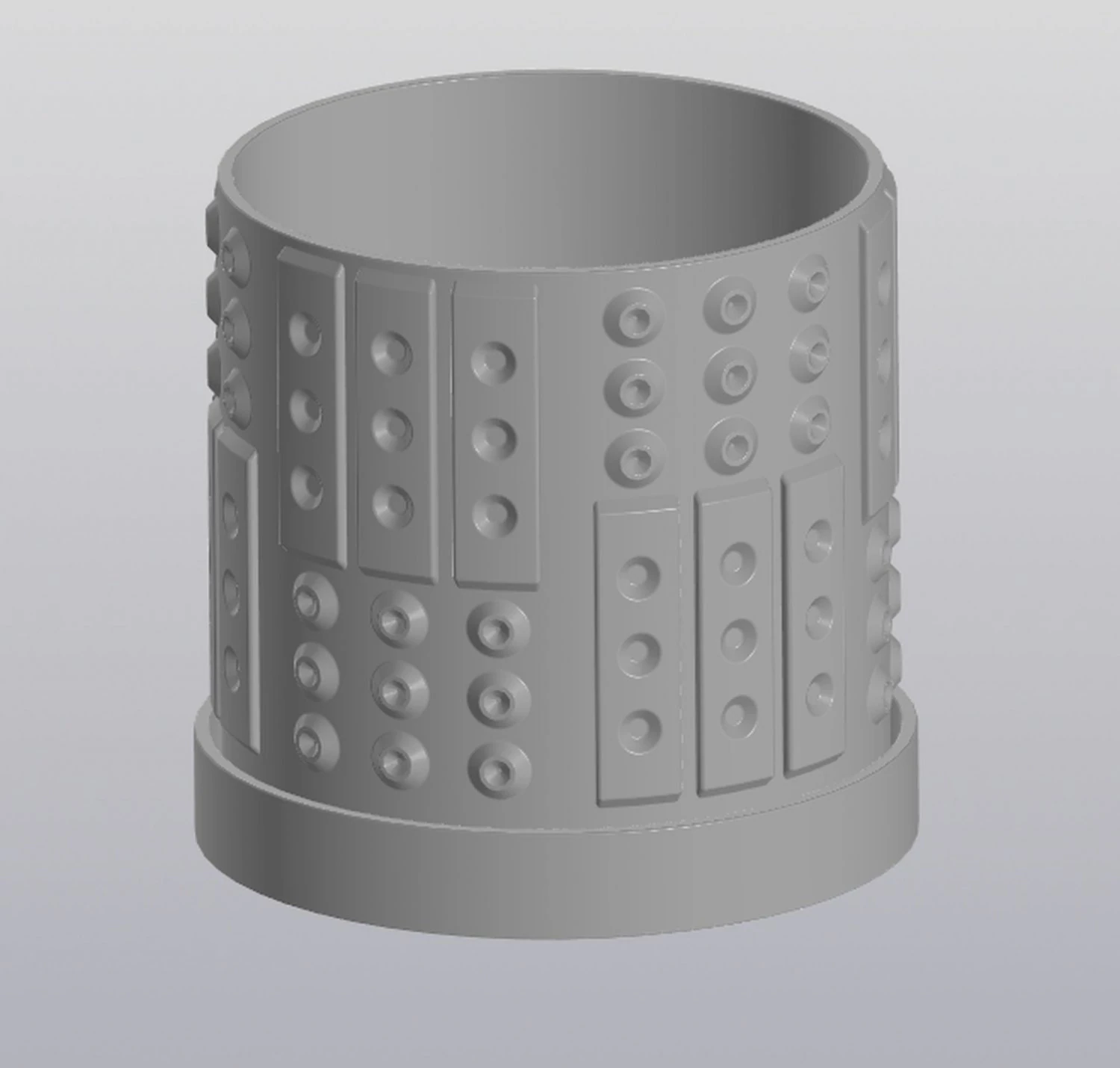 Modern Techno Planter 3D Print Model .c4d .max .obj .3ds .fbx .stl .blend 