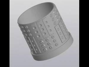 Modern Techno Planter 3D Print Model