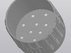 Modern Techno Planter 3D Print Model
