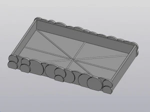Rainbow and clouds Planter 3D Print Model