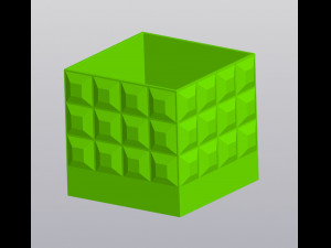 Tile planter 3D Druckmodell