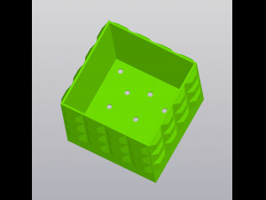 Tile planter 3D Druckmodell