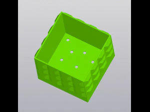 Tile planter 3D Print Model