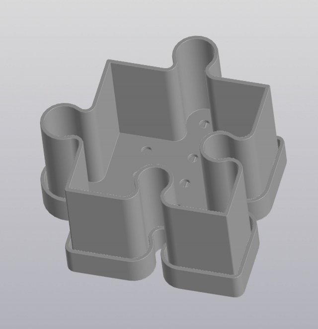Single Puzzle Planter Modelo de impresión 3D .c4d .max .obj .3ds .fbx .stl .blend 