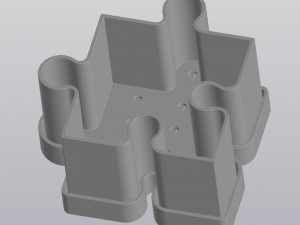 Single Puzzle Planter Modelo de impresión 3D
