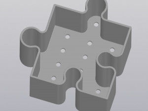 Single Puzzle Planter Modelo de impresión 3D