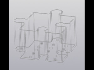 Single Puzzle Planter Modelo de impresión 3D