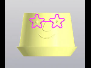 Planter with glasses 3D Print Model