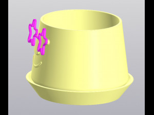 Planter with glasses Modelo de impresión 3D