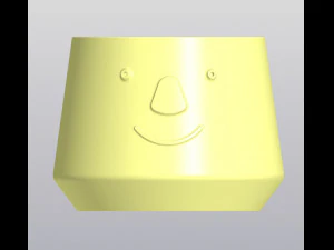 Planter with glasses 3D Print Model