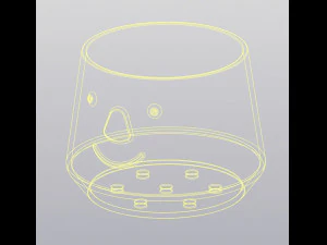 Planter with glasses 3D Print Model
