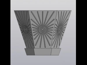 Spring sun planter 3D Print Model