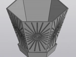 Spring sun planter 3D Print Model