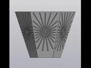 Spring sun planter 3D Print Model