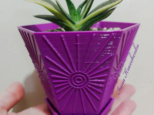 Wiosenna donica słoneczna Model do druku 3D