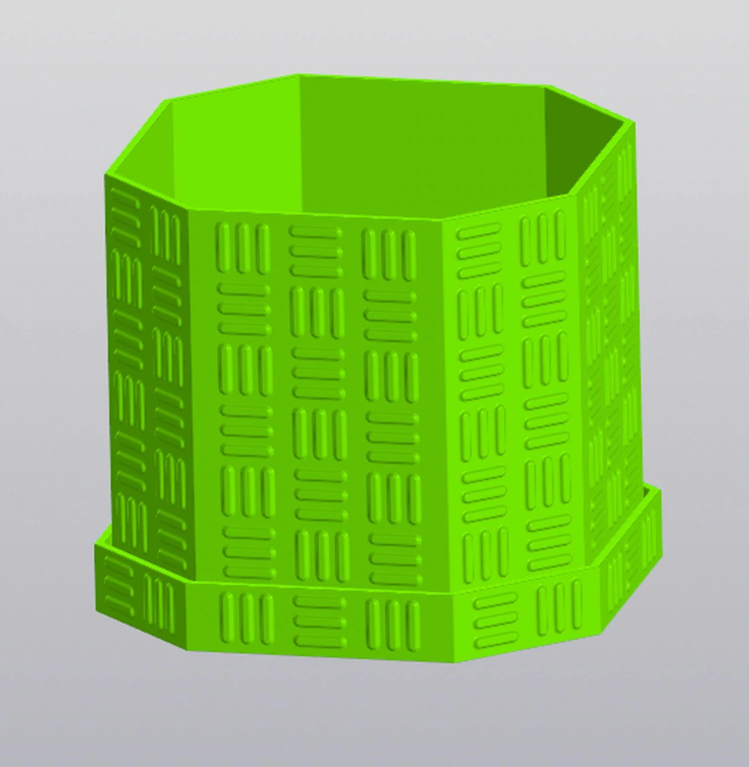 Tracery planter 3D Print Model .c4d .max .obj .3ds .fbx .stl .blend 