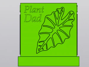 Plant Dad planter 3D Print Model