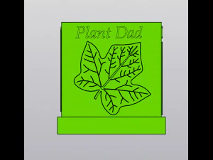 Plant Dad planter 3D Print Model