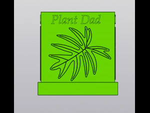 Plant Dad planter 3D Print Model