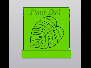 Plant Dad planter 3D Print Model