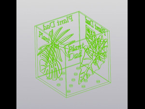 Plant Dad planter Modelo de impresión 3D